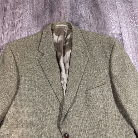 VTG 46 R Triona Green Donegal Tweed Wool Blazer Ireland - Picture 2 of 15